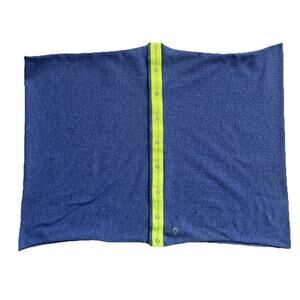 Lululemon Ivivva Village Chill Scarf Girls Blue Infinity Snap Buttons Outdoors
